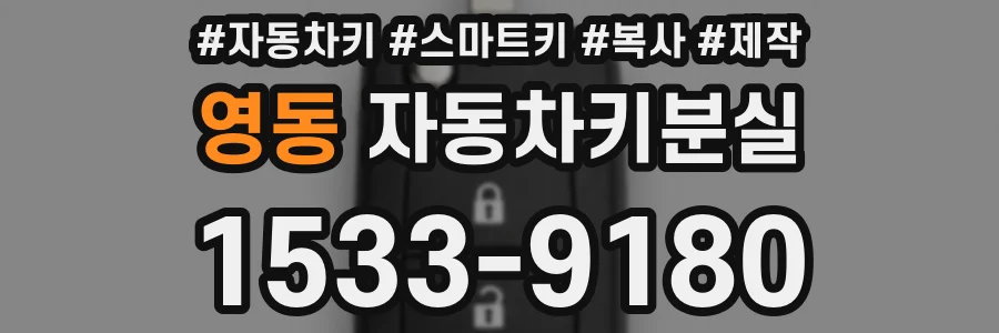 영동 자동차키분실