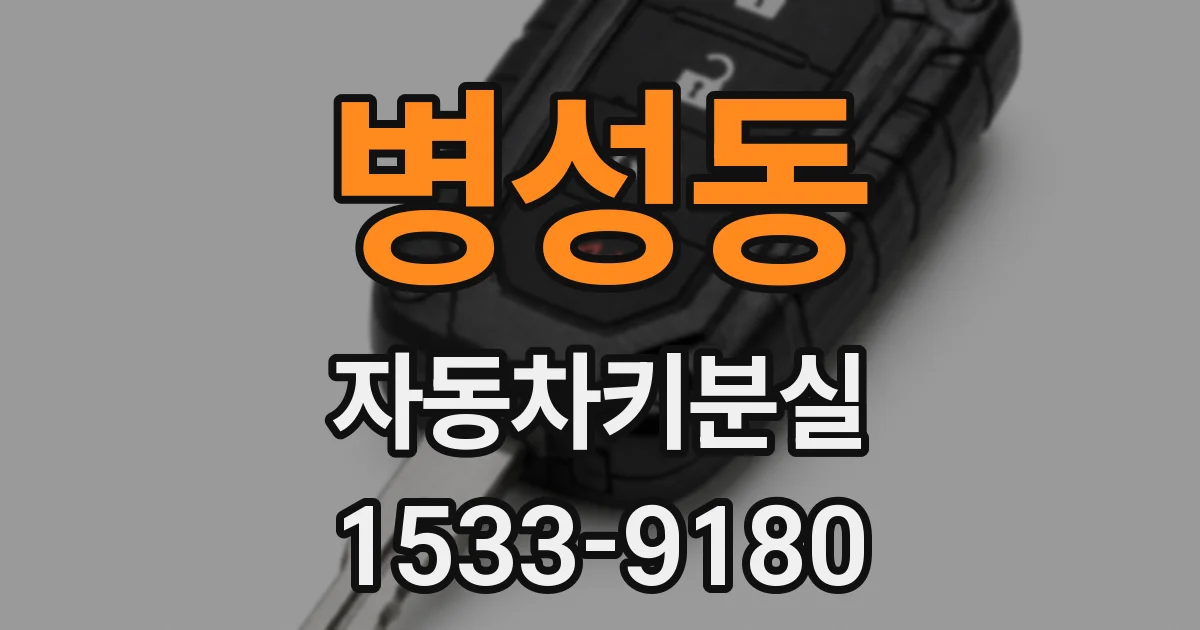 병성동 자동차키분실