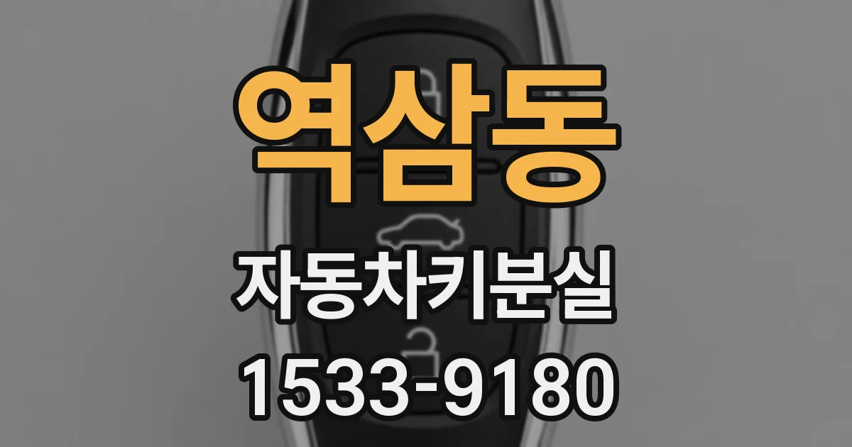 역삼동 자동차키분실