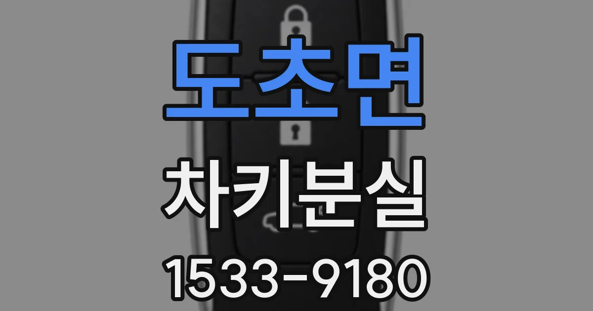 도초면 차키분실