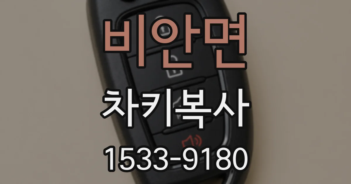 비안면 차키복사