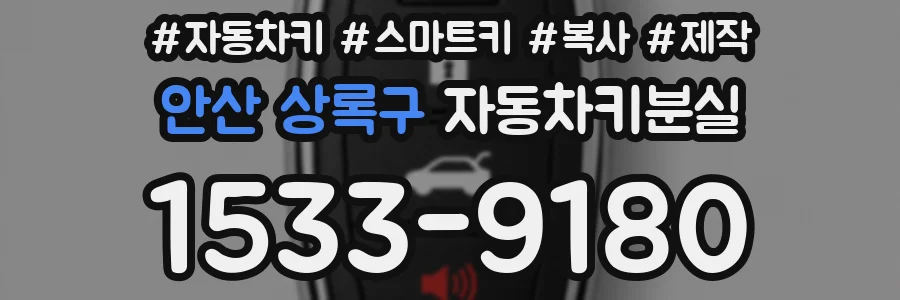 안산 상록구 자동차키분실