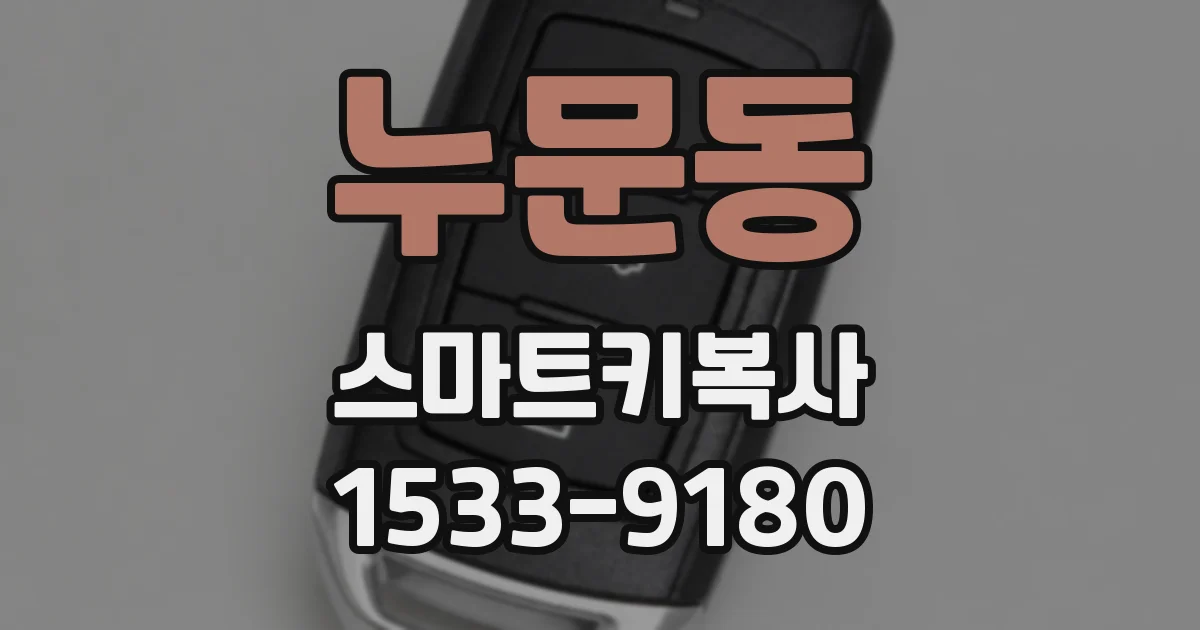 누문동 스마트키복사