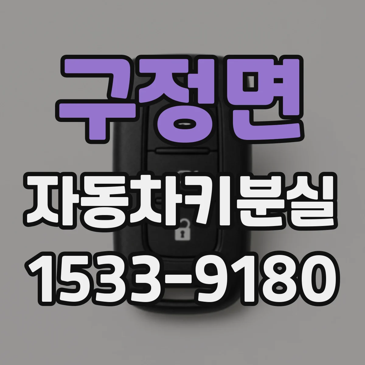구정면 자동차키분실