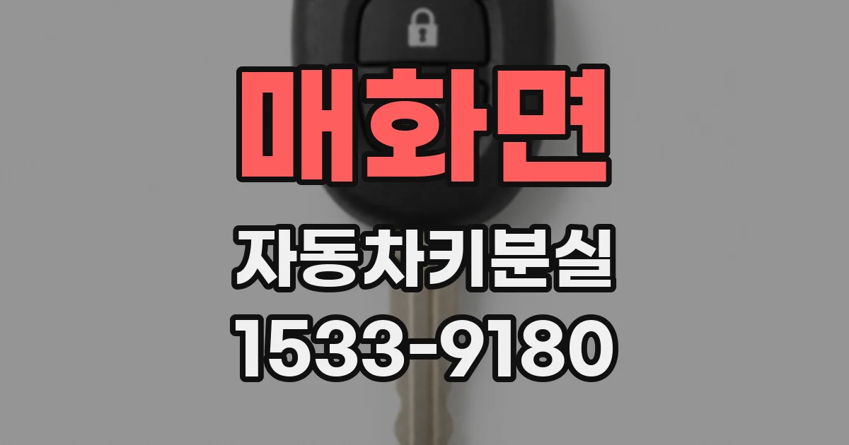 매화면 자동차키분실