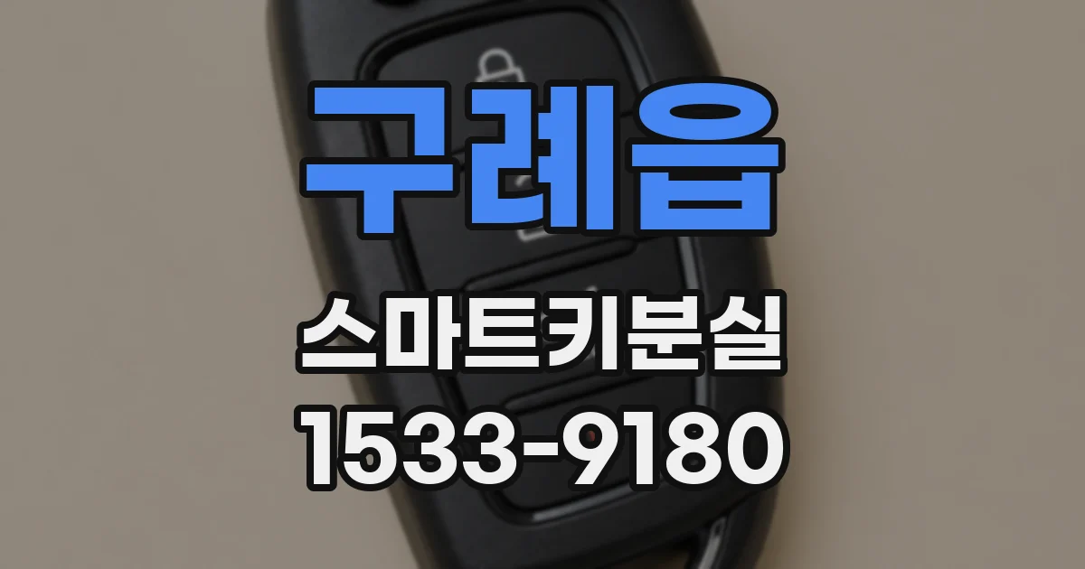 구례읍 스마트키분실