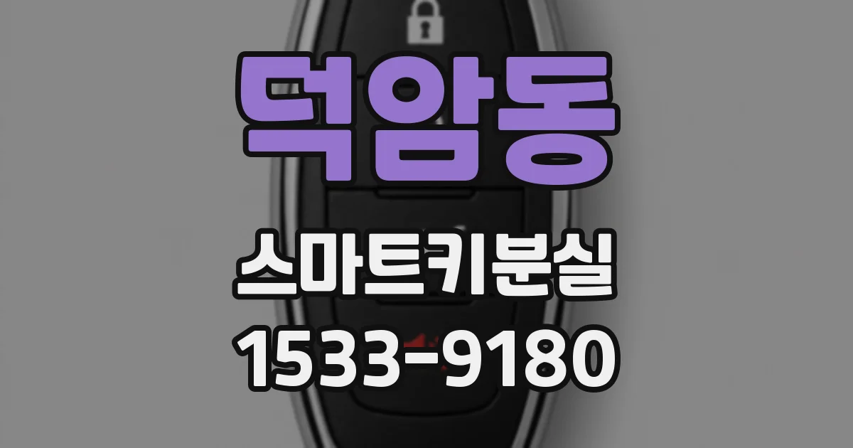 덕암동 스마트키분실