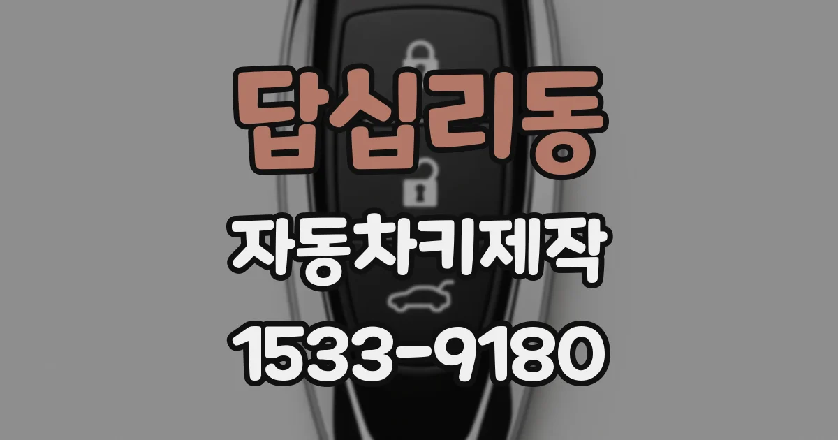 답십리동 자동차키제작