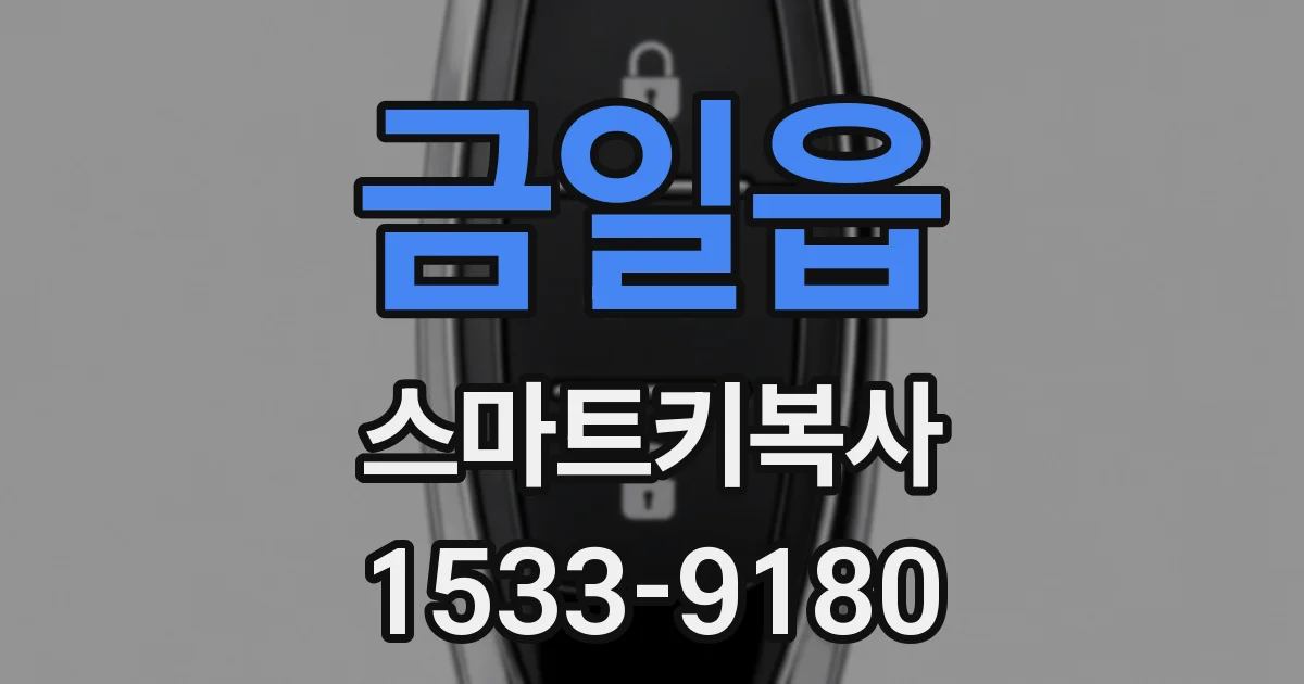 금일읍 스마트키복사