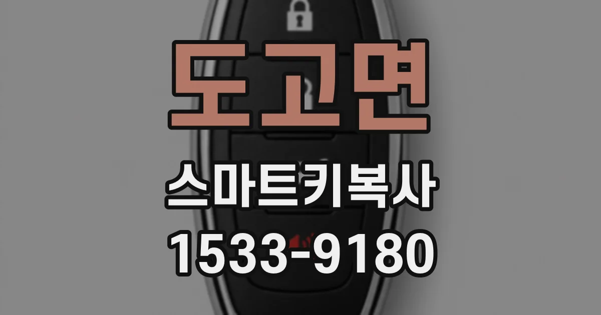 도고면 스마트키복사
