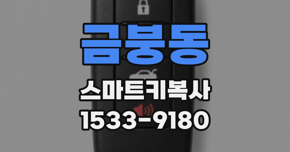 금붕동 스마트키복사
