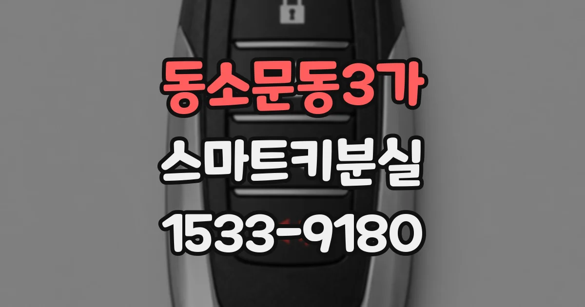 동소문동3가 스마트키분실