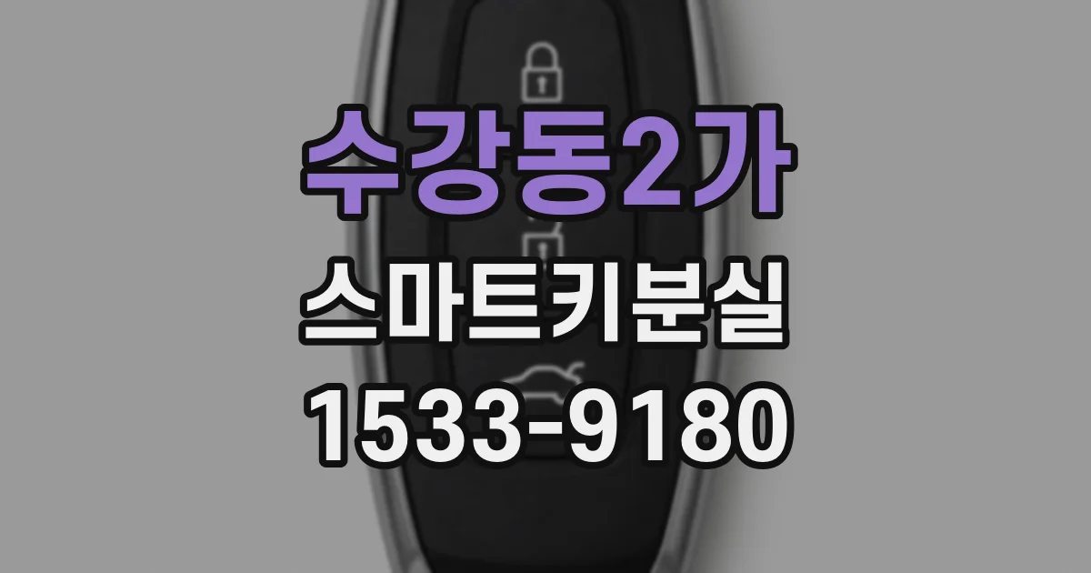 수강동2가 스마트키분실