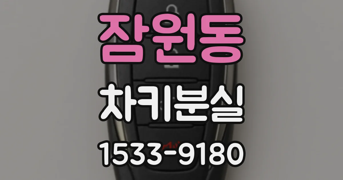 잠원동 차키분실