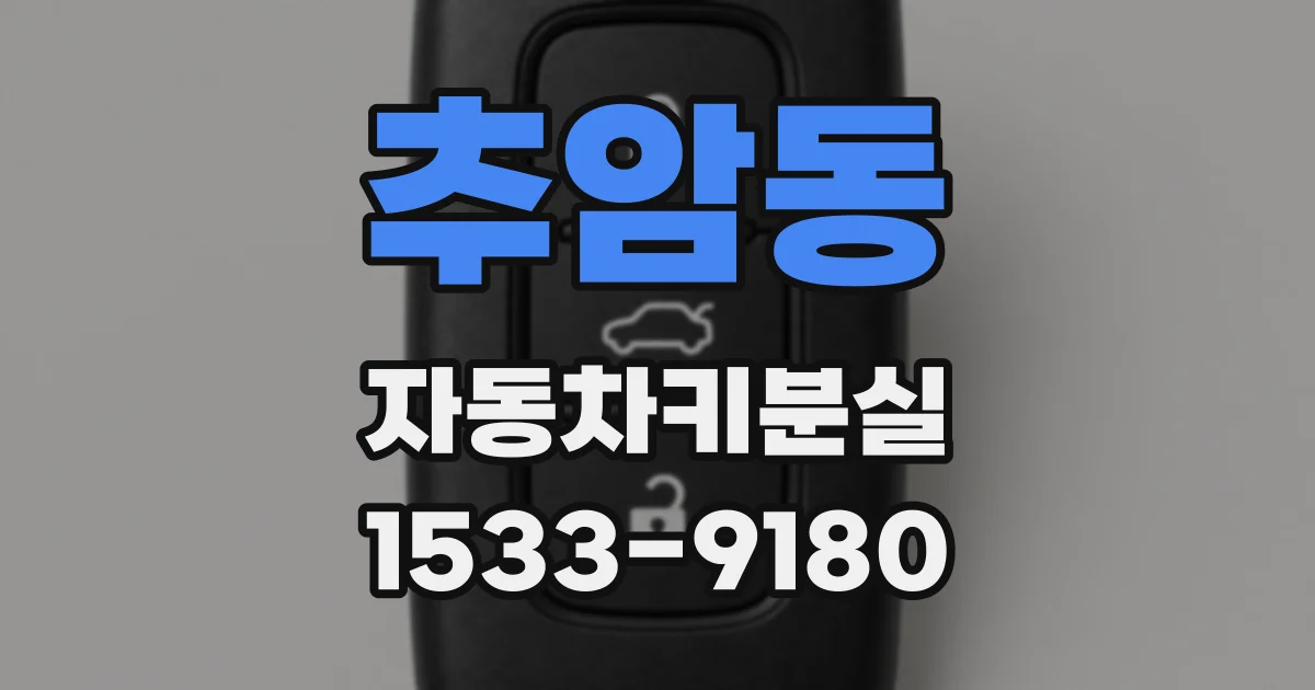 추암동 자동차키분실