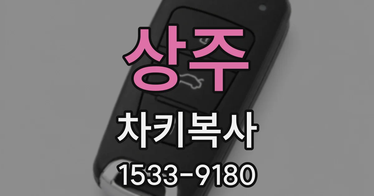 상주 차키복사