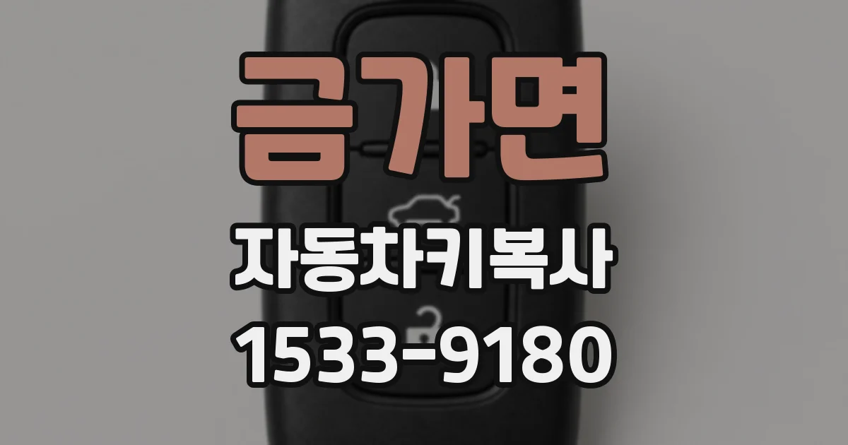 금가면 자동차키복사