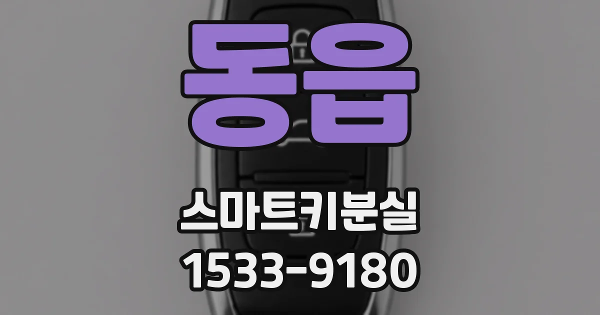 동읍 스마트키분실