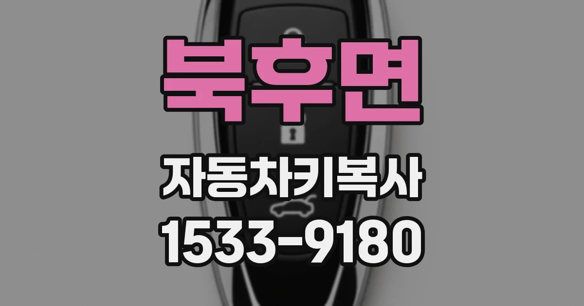 북후면 자동차키복사