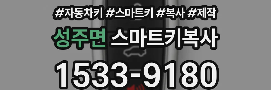 성주면 스마트키복사