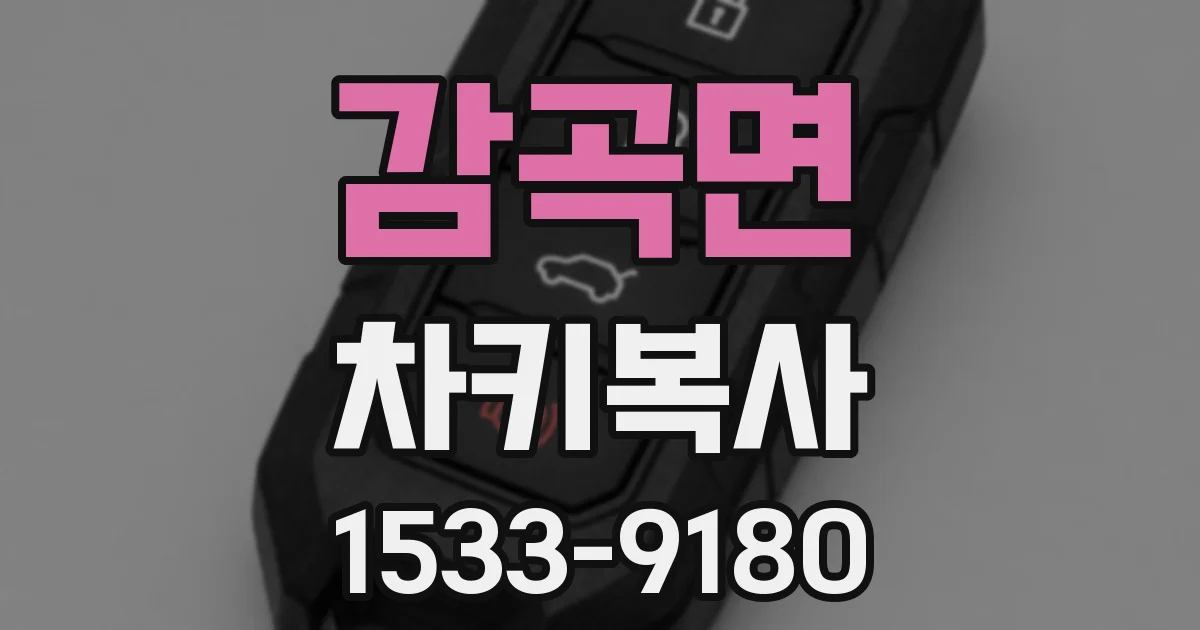 감곡면 차키복사