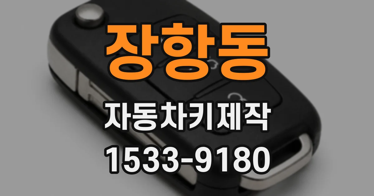 장항동 자동차키제작