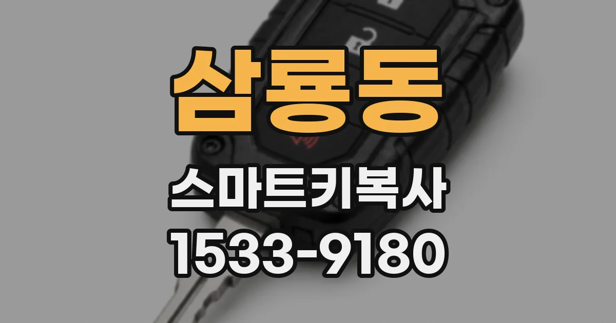 삼룡동 스마트키복사