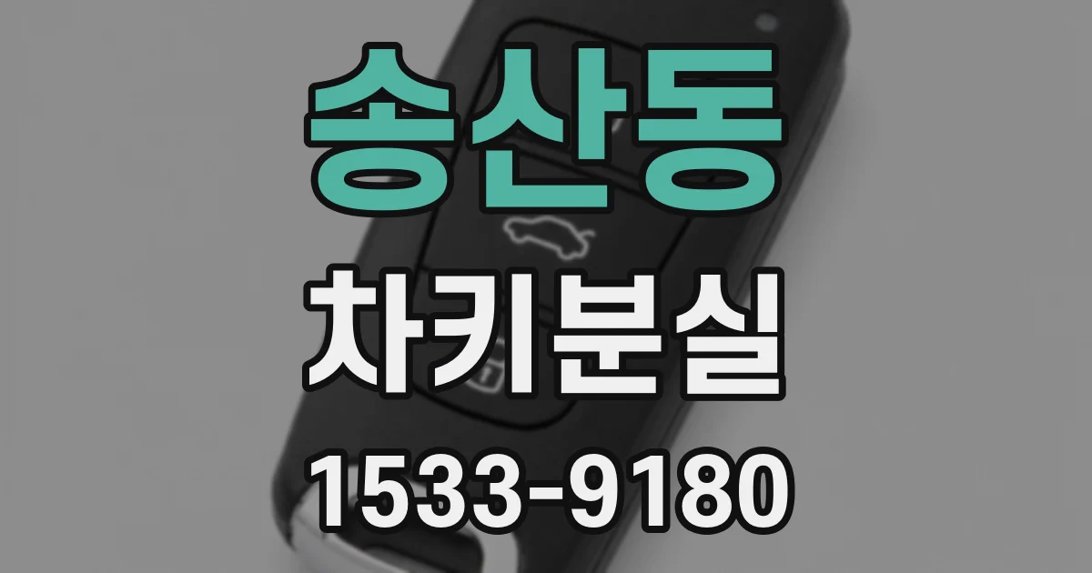 송산동 차키분실