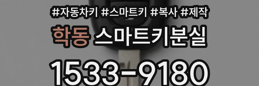 학동 스마트키분실