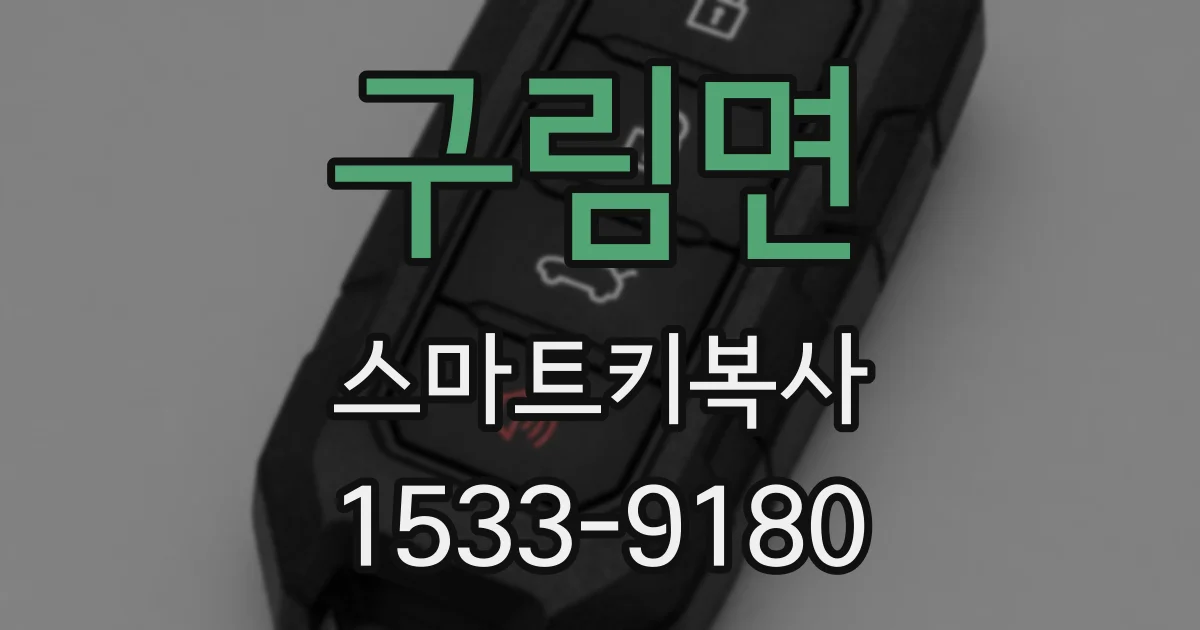 구림면 스마트키복사