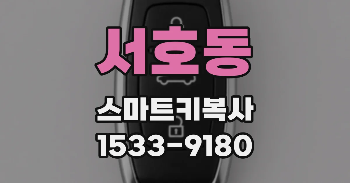 서호동 스마트키복사