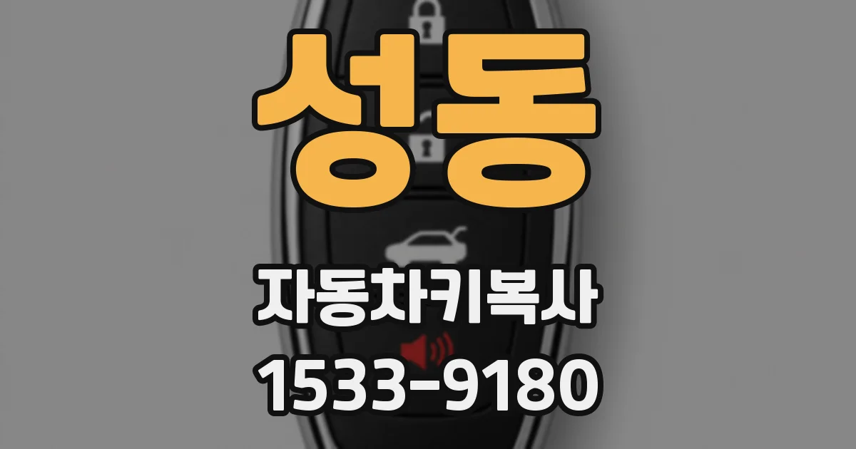 성동 자동차키복사