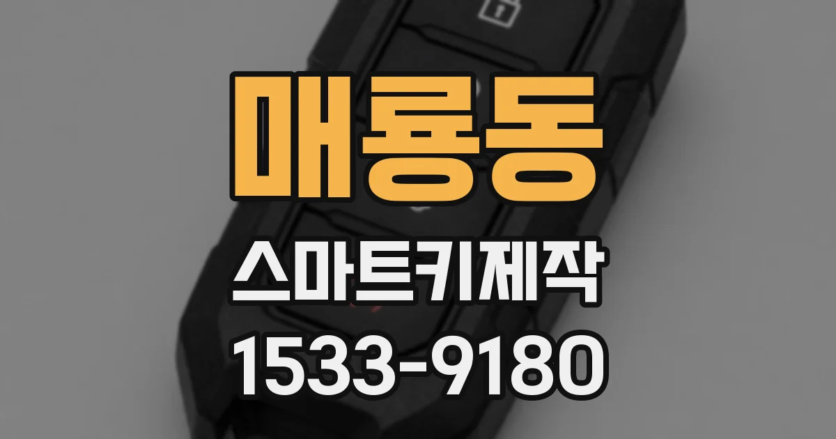 매룡동 스마트키제작