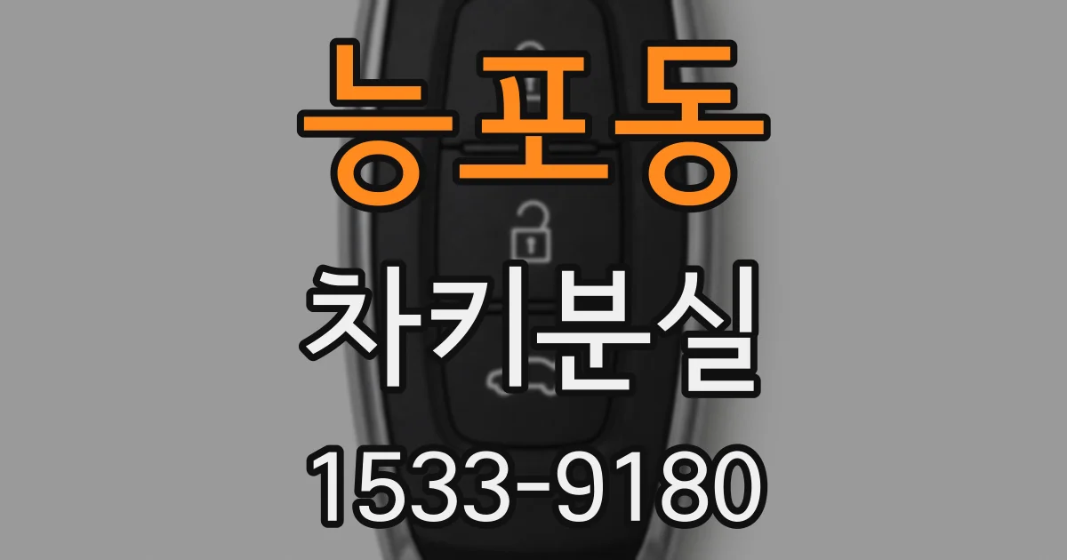 능포동 차키분실