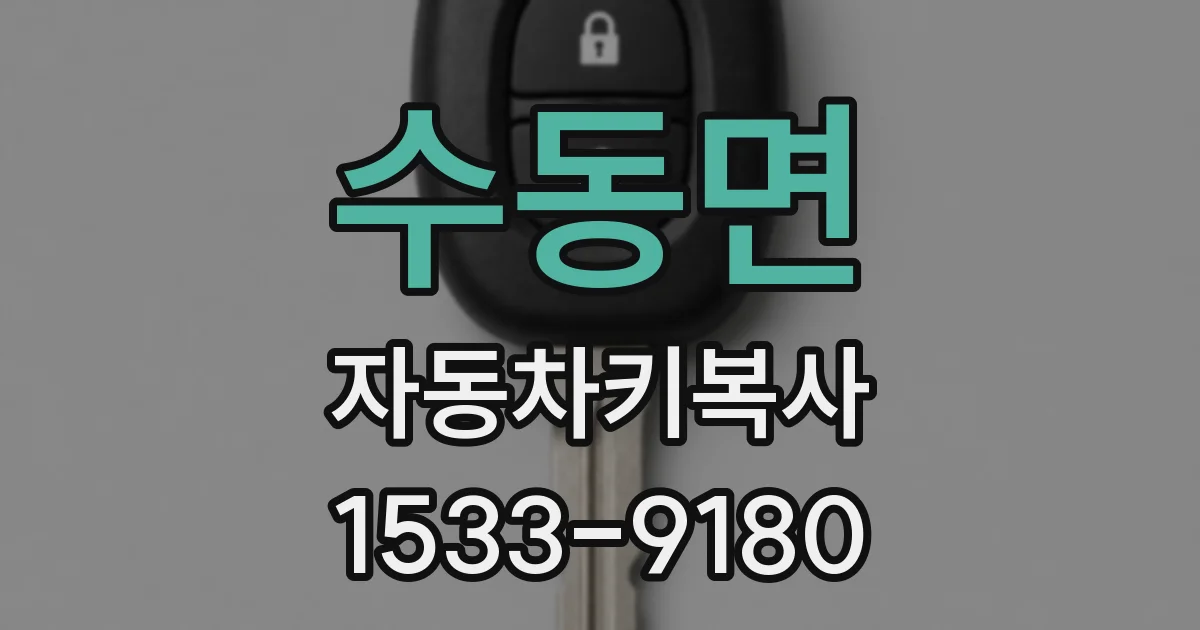 수동면 자동차키복사