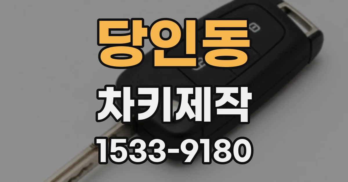 당인동 차키제작