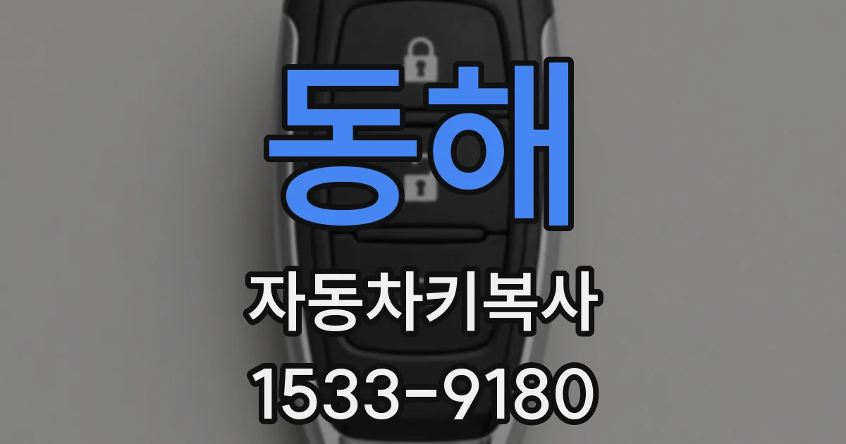 동해 자동차키복사
