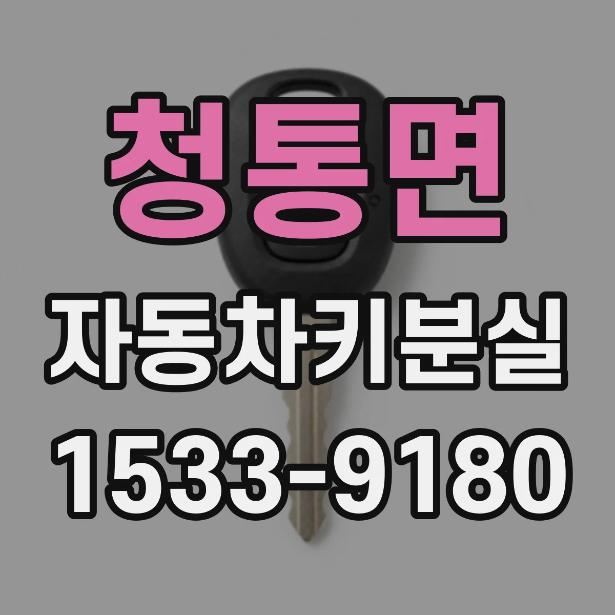 청통면 자동차키분실