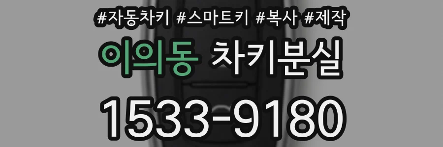 이의동 차키분실
