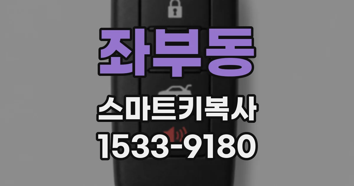 좌부동 스마트키복사