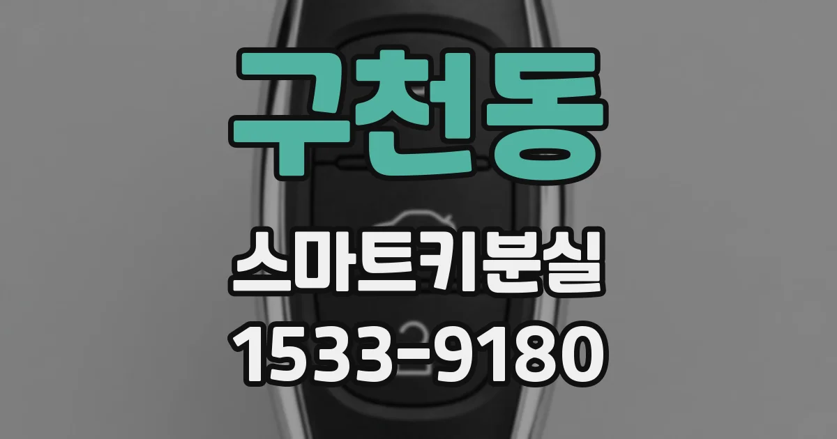 구천동 스마트키분실