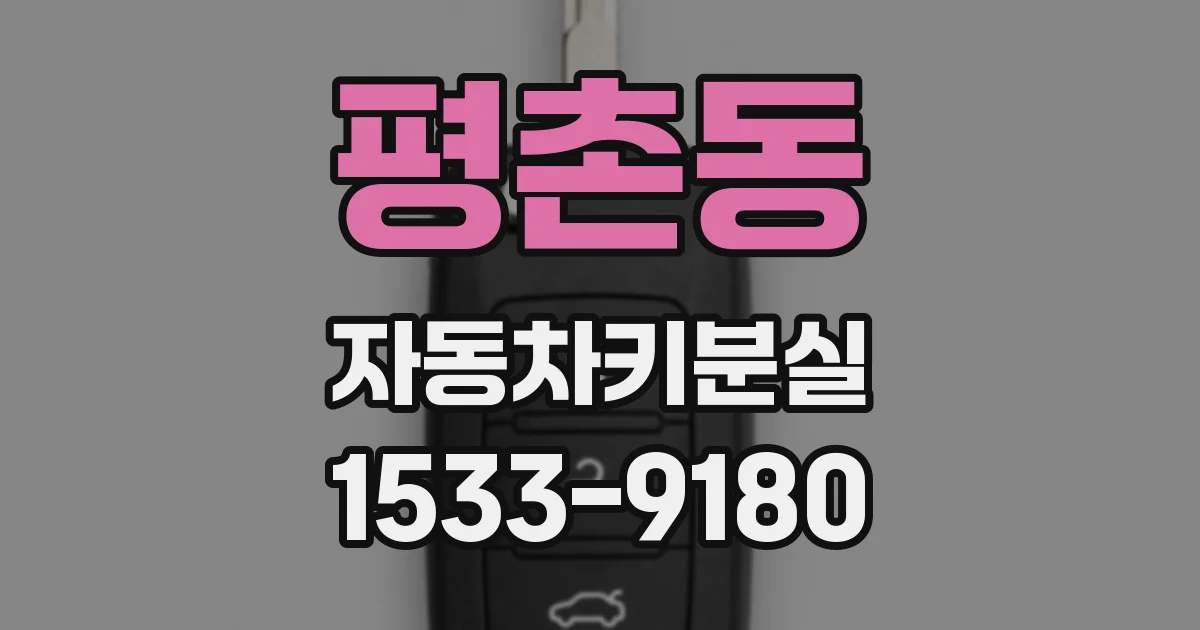평촌동 자동차키분실