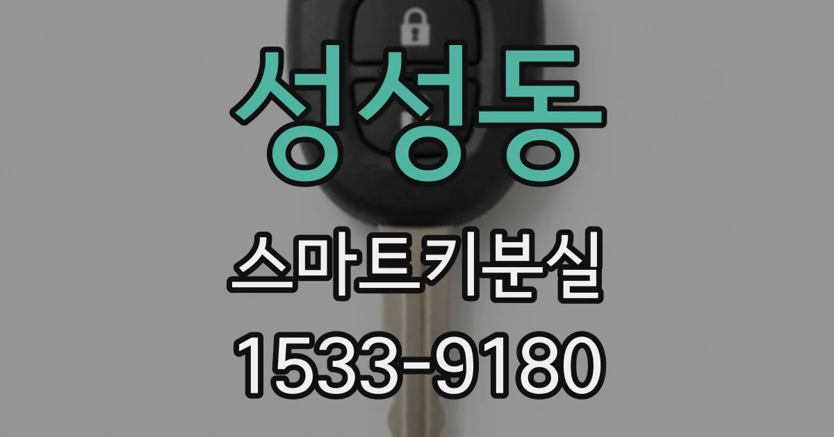 성성동 스마트키분실