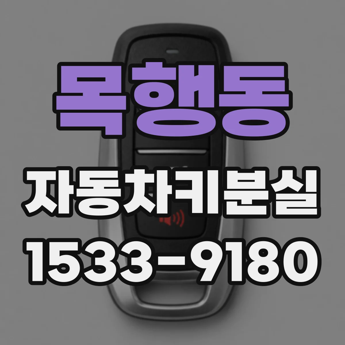 목행동 자동차키분실