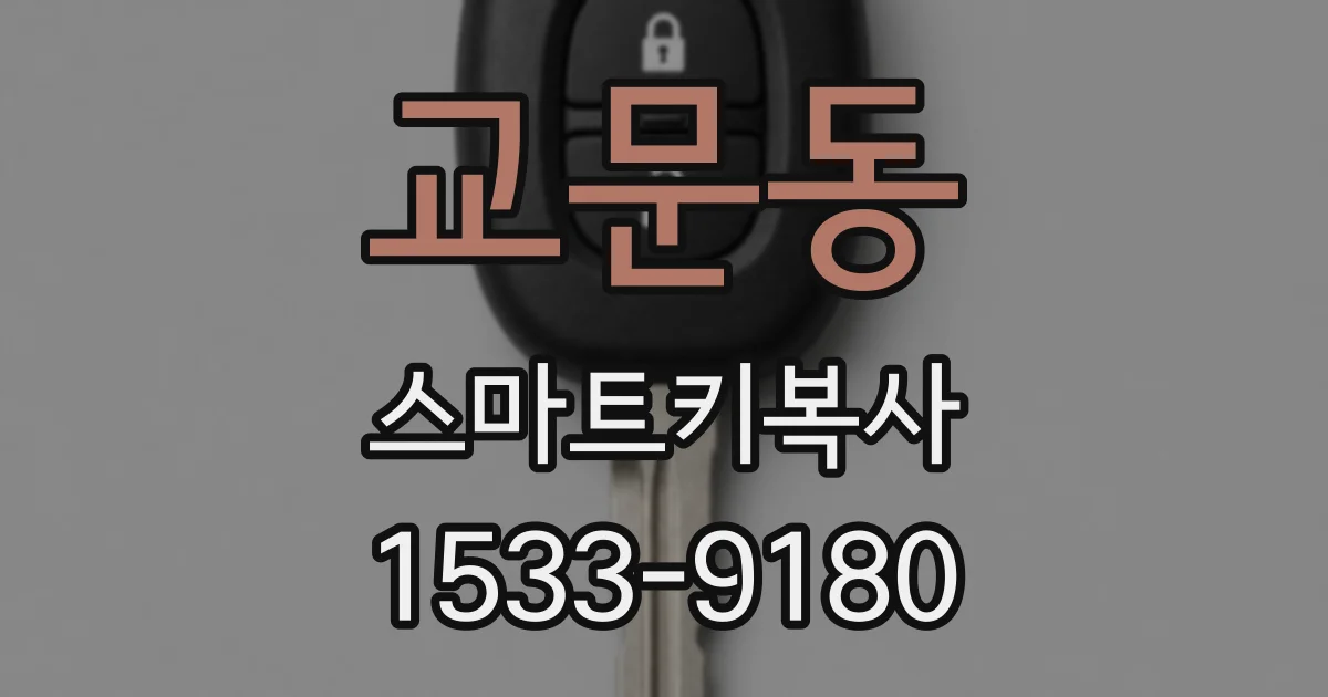 교문동 스마트키복사