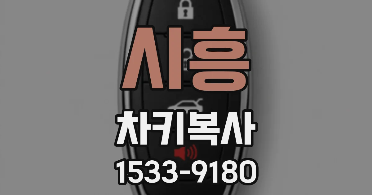 시흥 차키복사