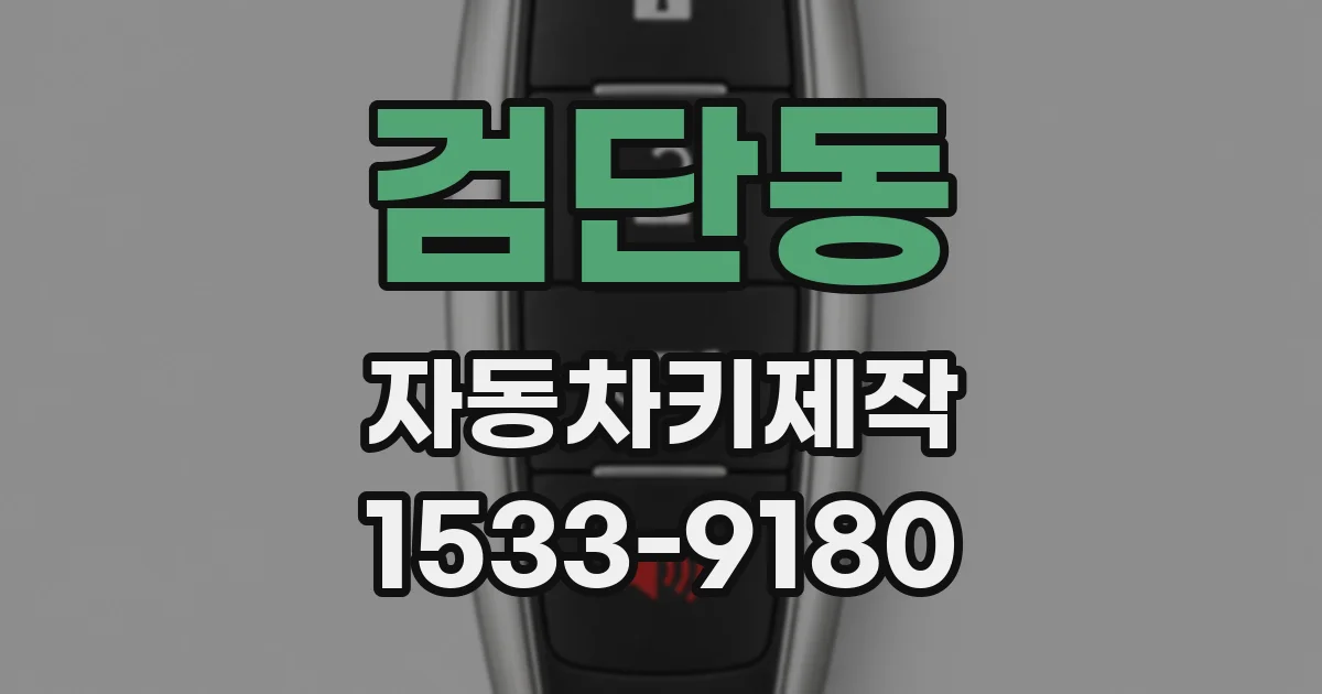 검단동 자동차키제작