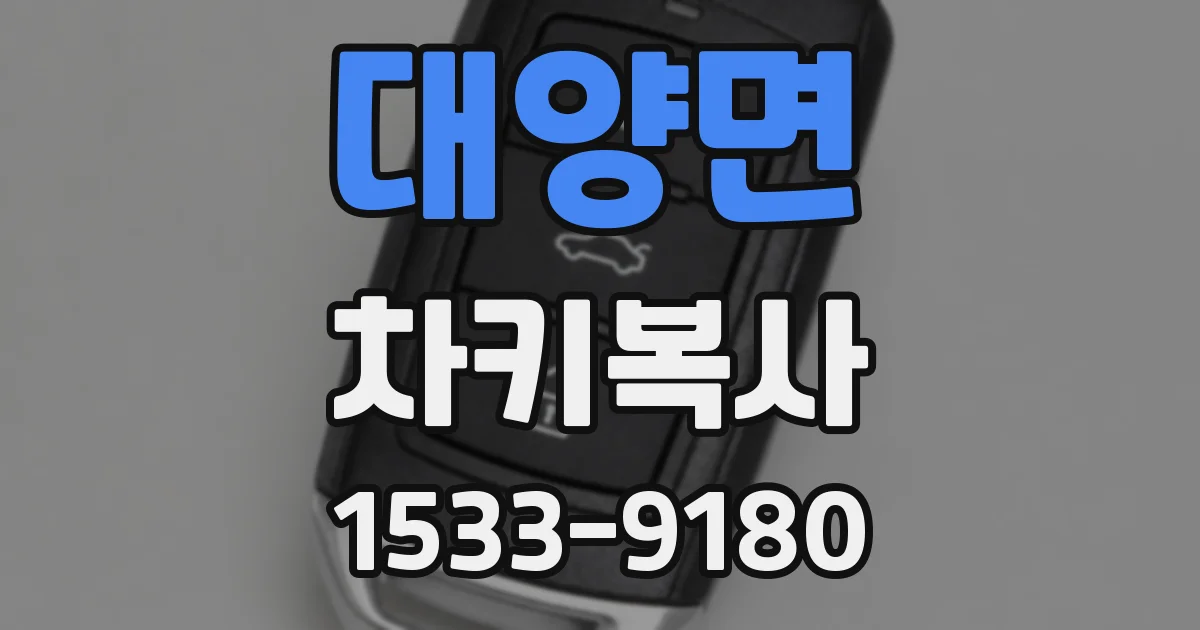 대양면 차키복사