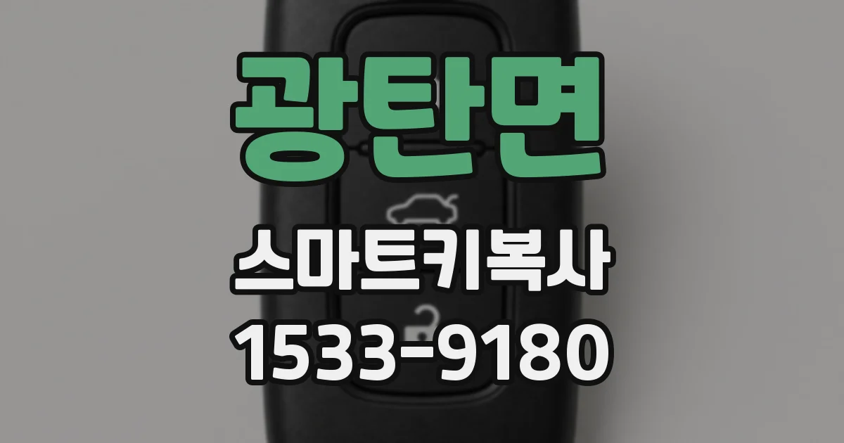 광탄면 스마트키복사