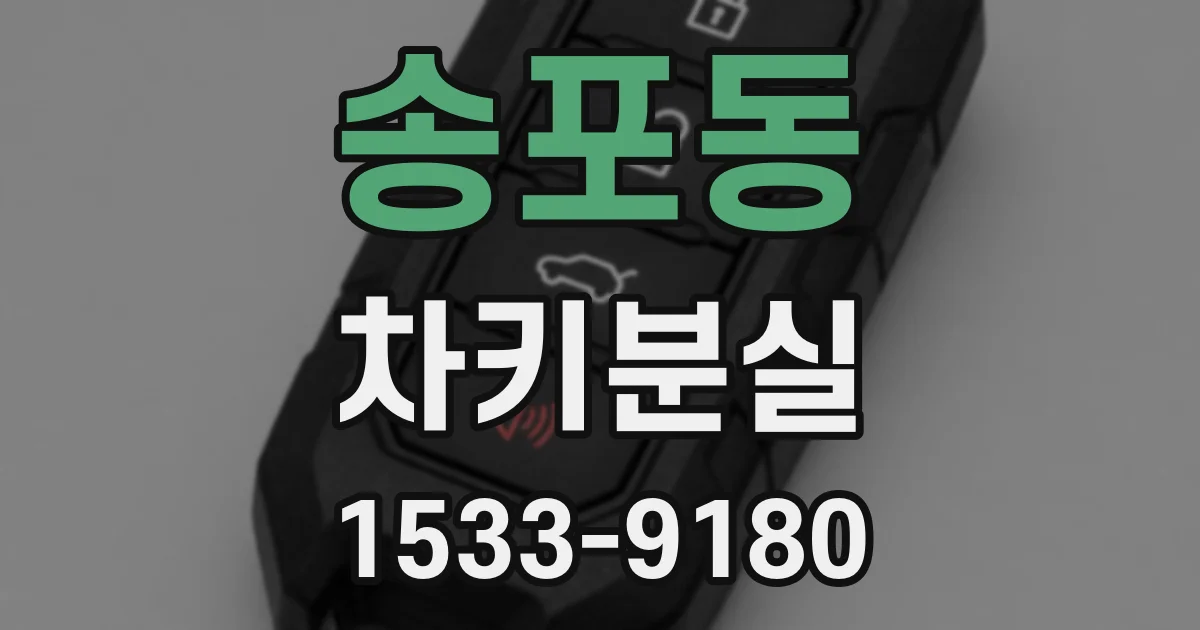 송포동 차키분실